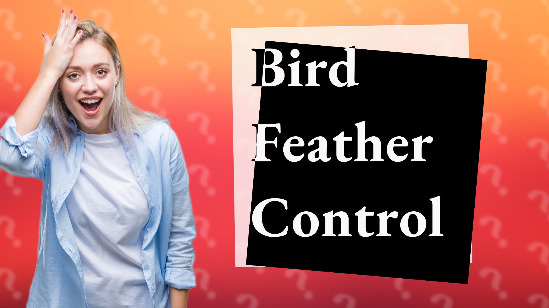 Bird Feather Control