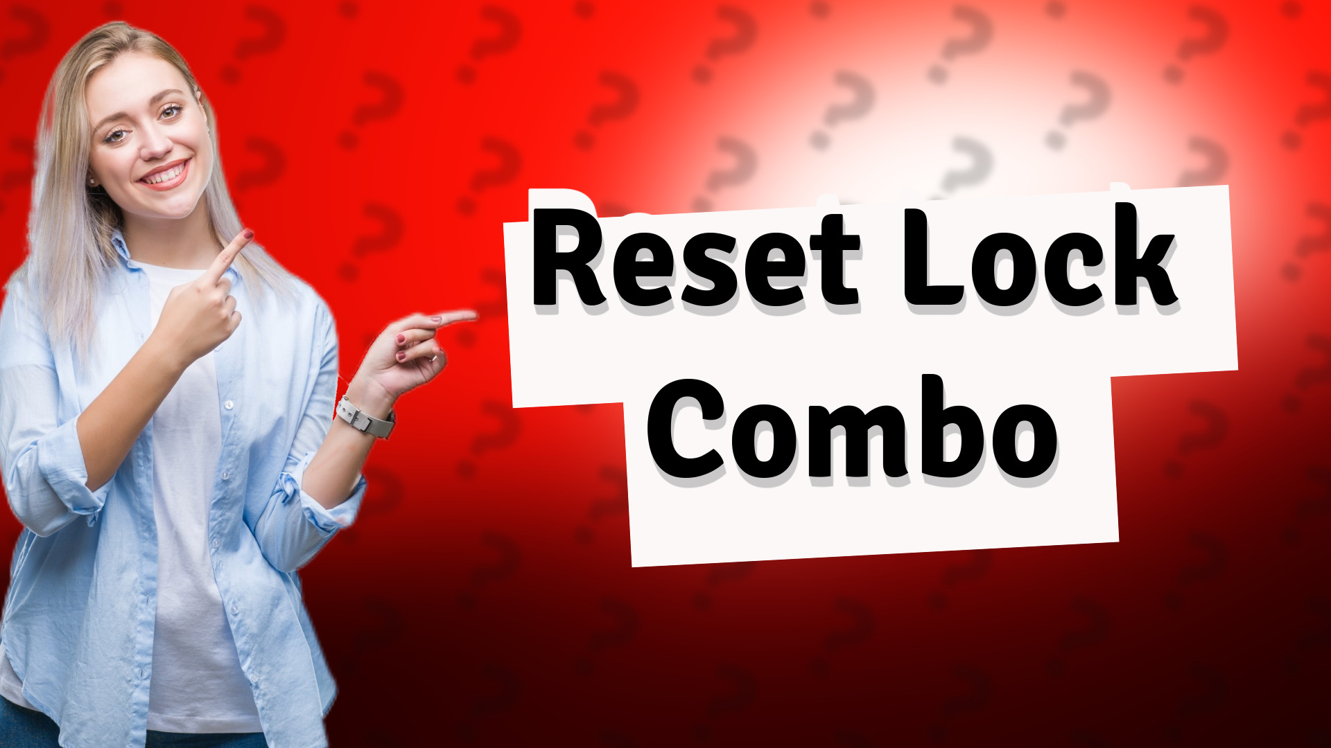 Reset Lock Combo