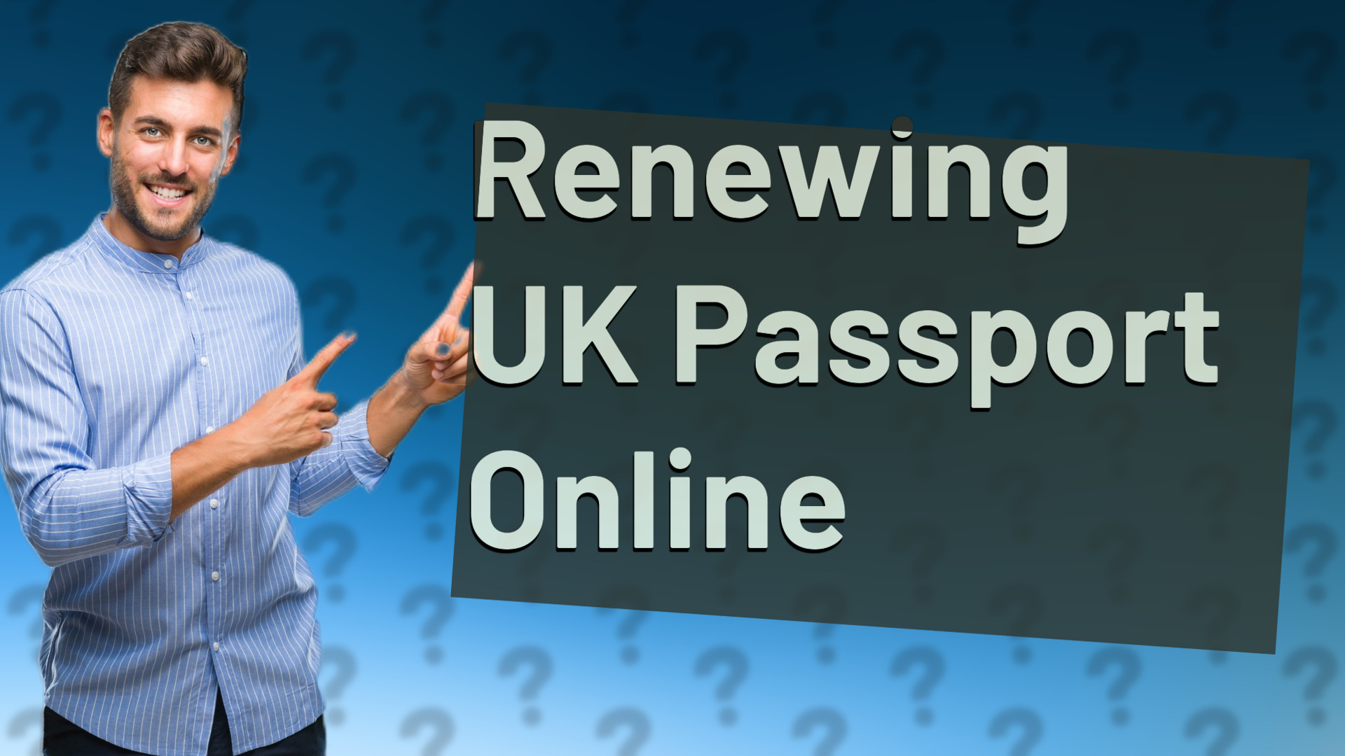 Renewing UK Passport Online