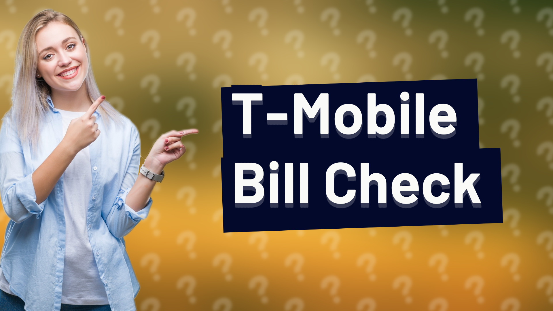 T-Mobile Bill Check