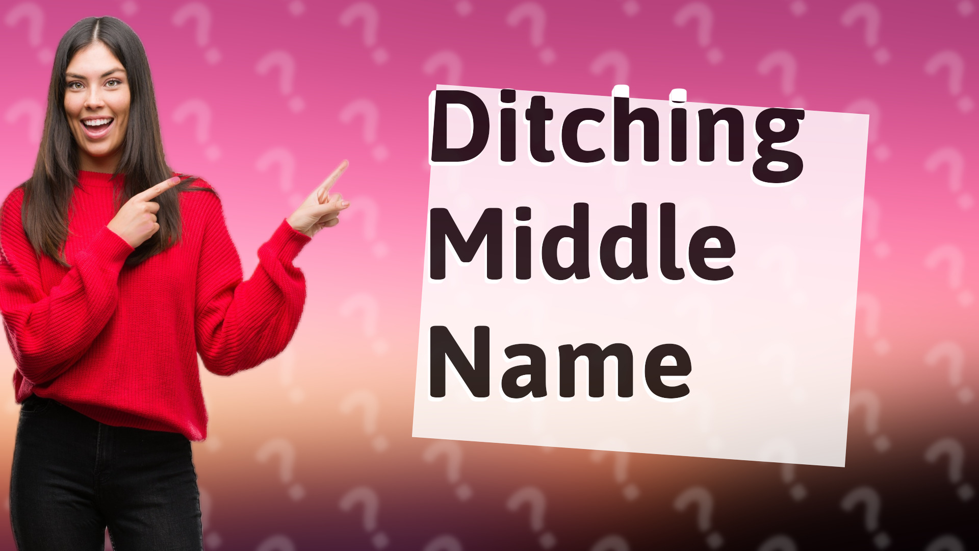 Ditching Middle Name