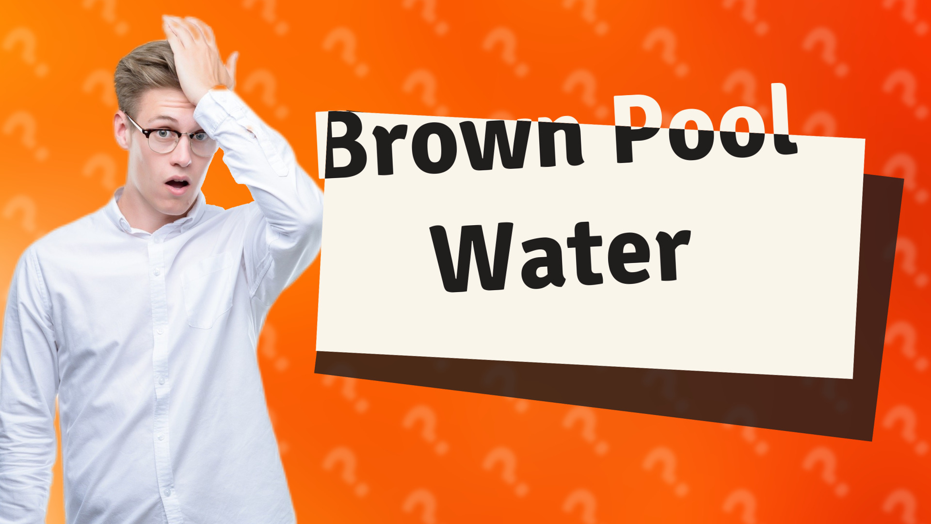 Brown Pool Water