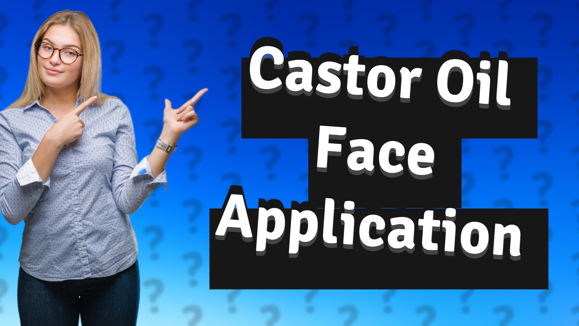 Castor Oil Face Application