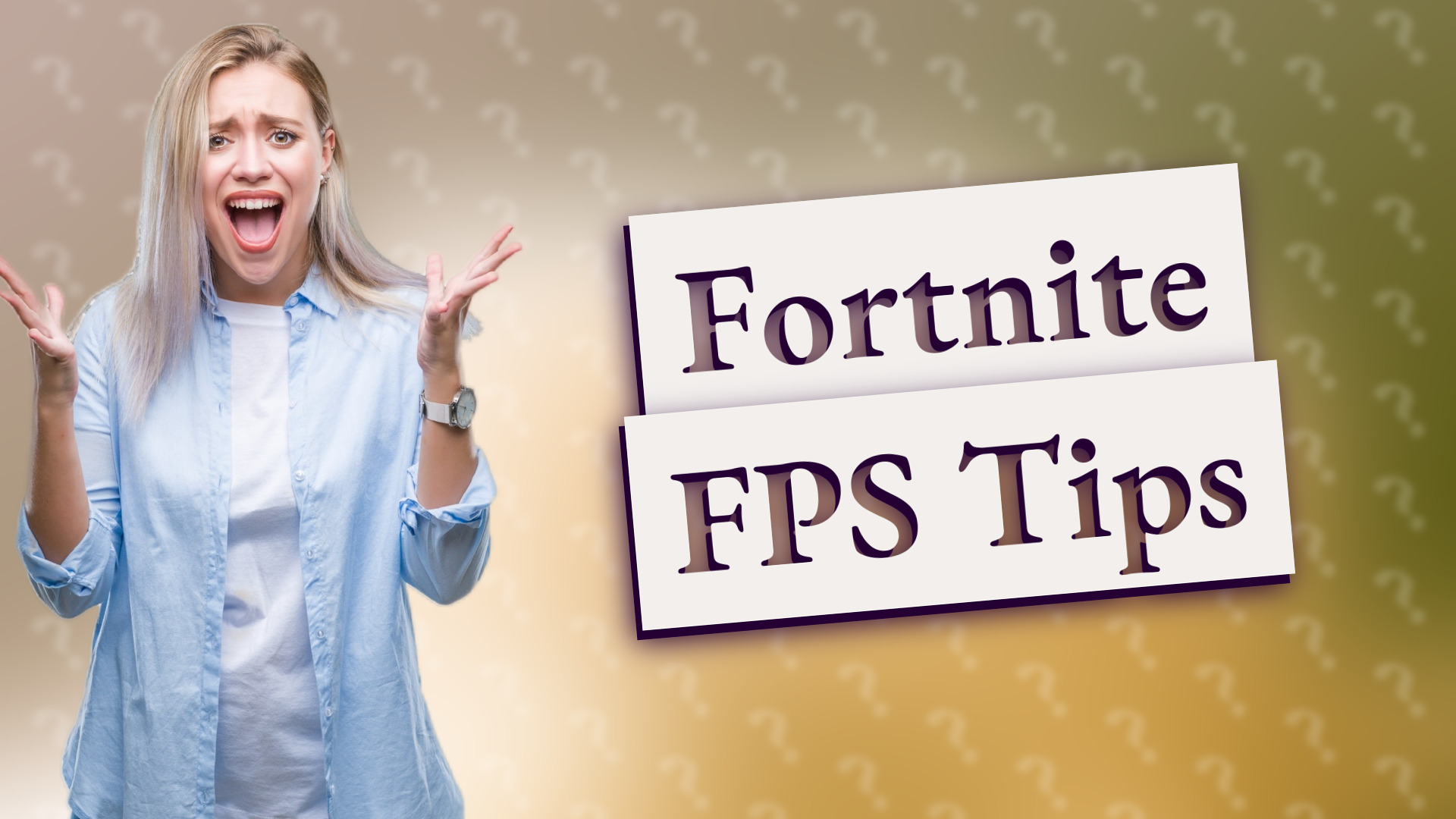 Fortnite FPS Tips