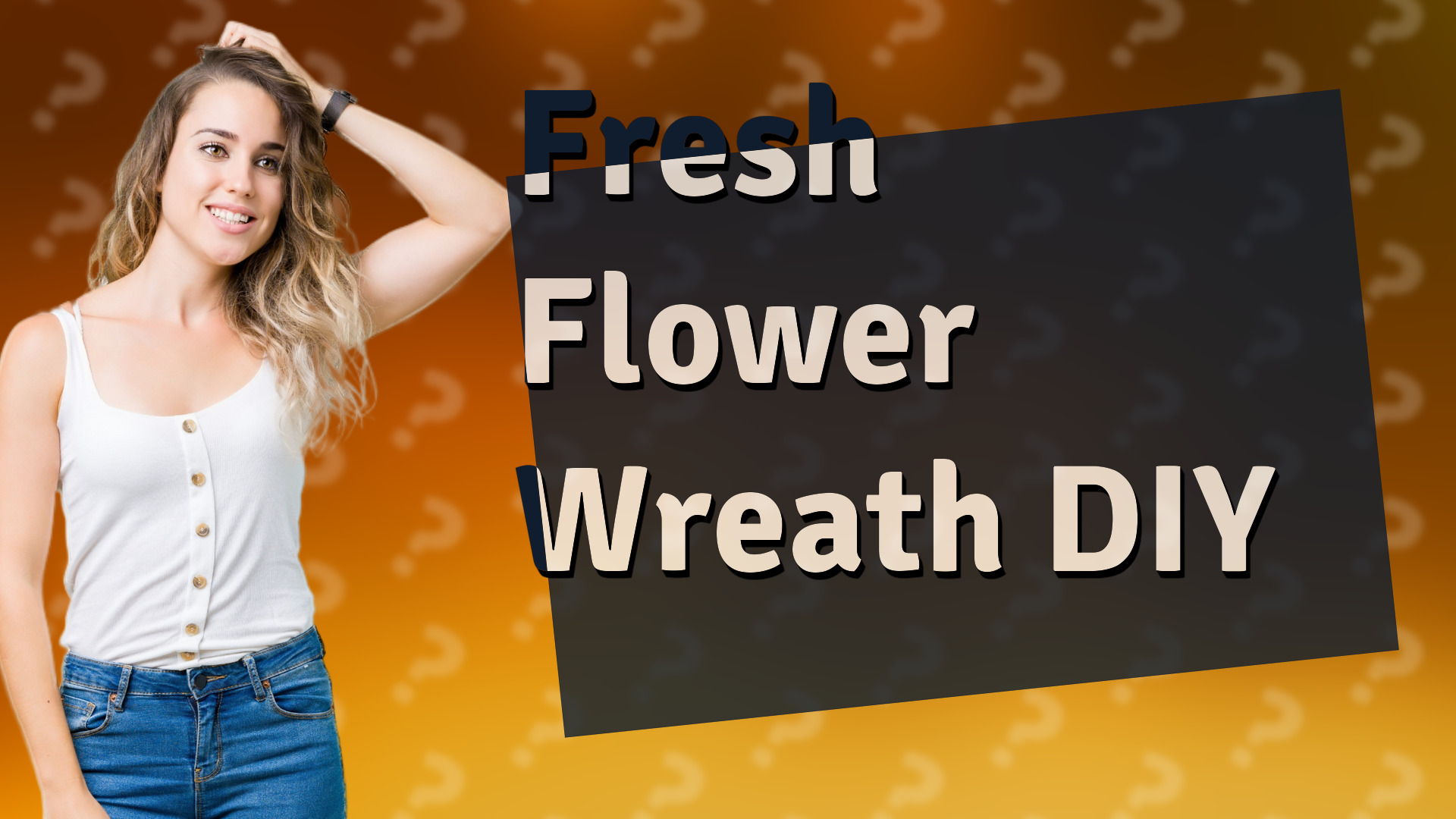 Fresh Flower Wreath DIY