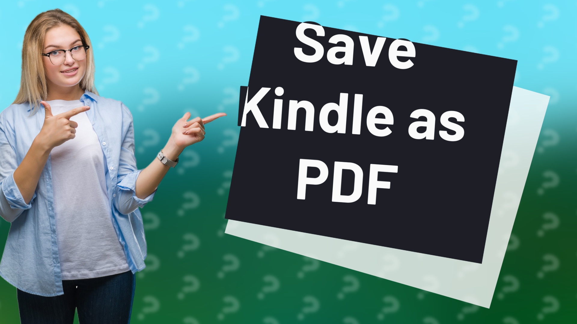 Save Kindle as PDF