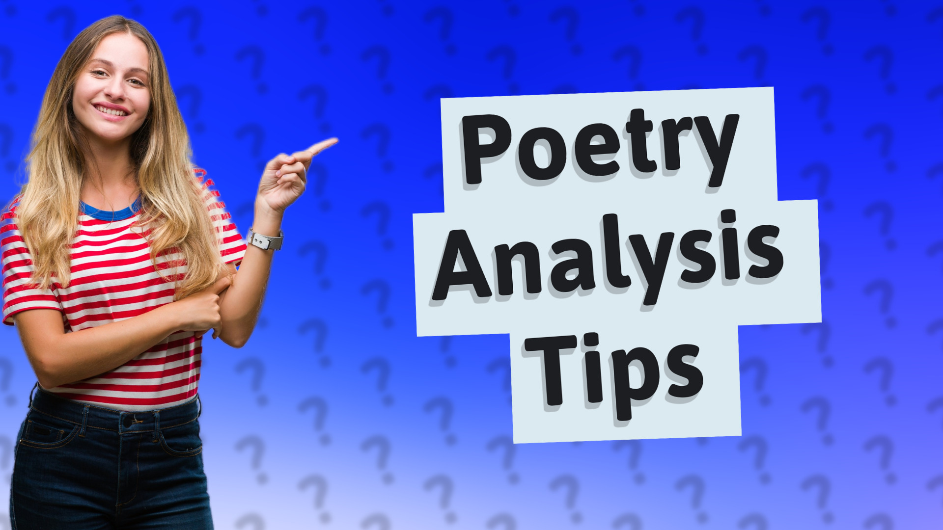 Poetry Analysis Tips