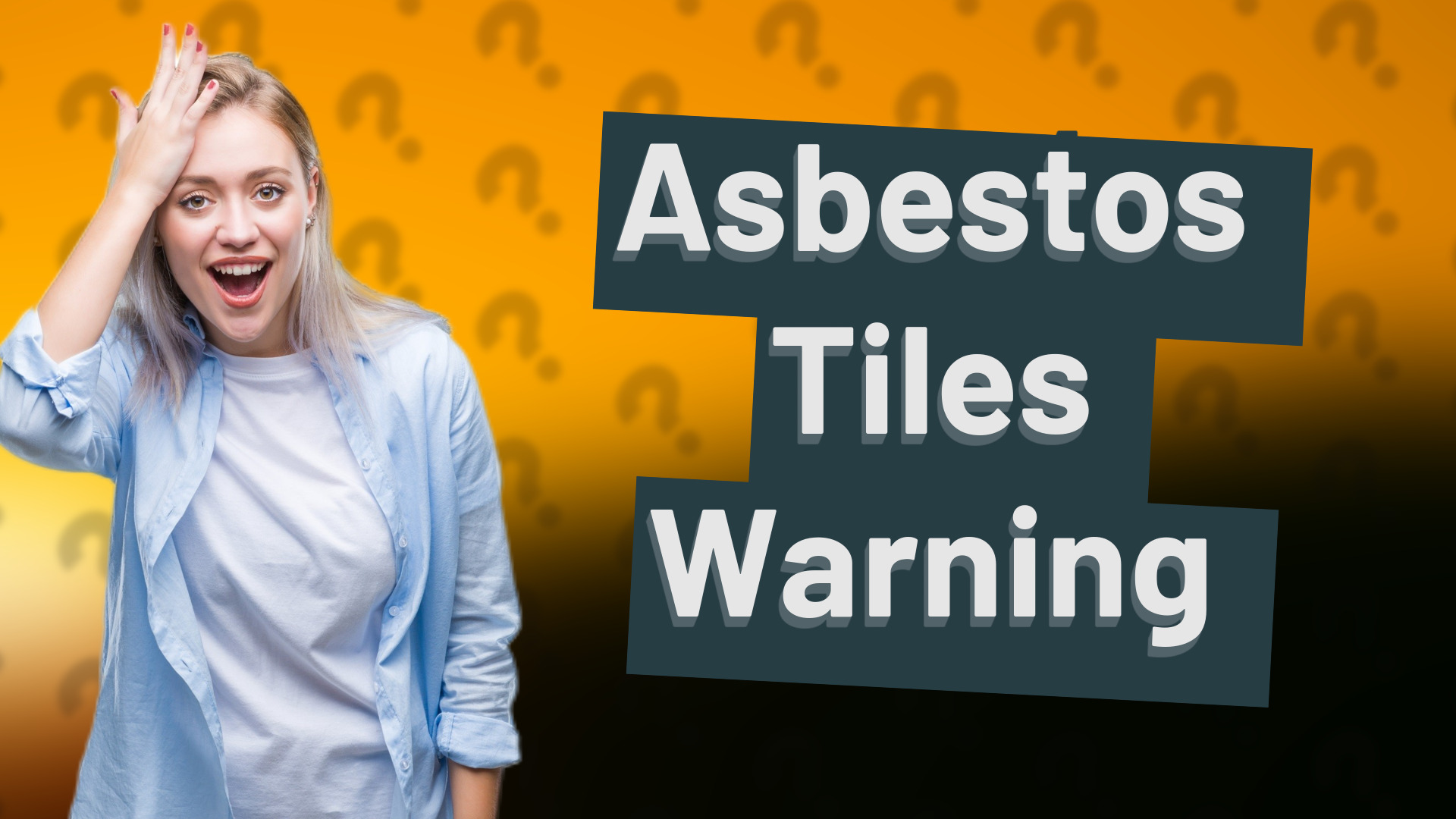 Asbestos Tiles Warning