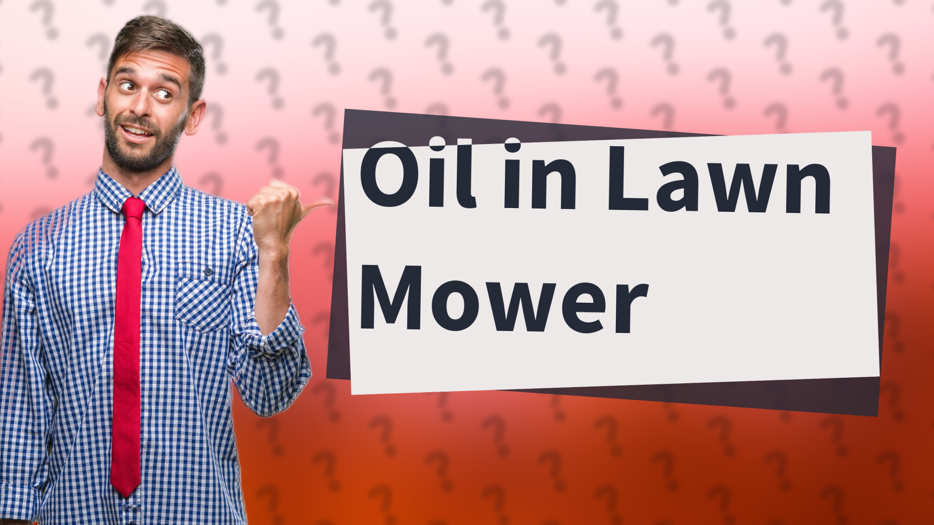 Oil in Lawn Mower