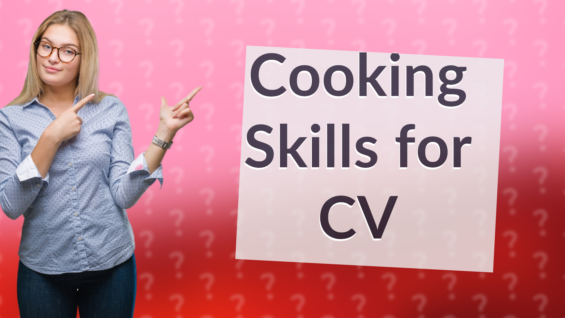 Cooking Skills for CV