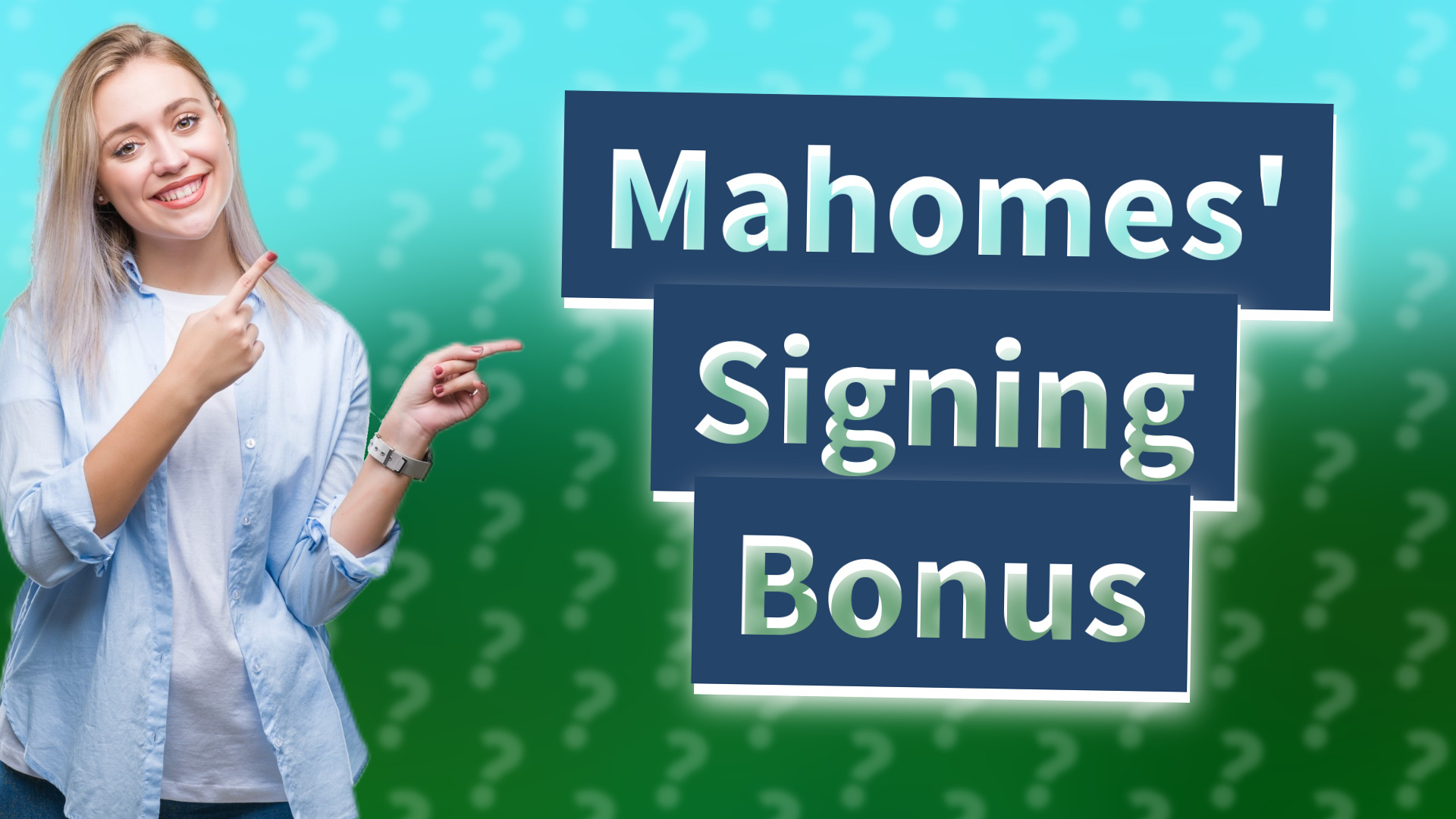 Mahomes' Signing Bonus