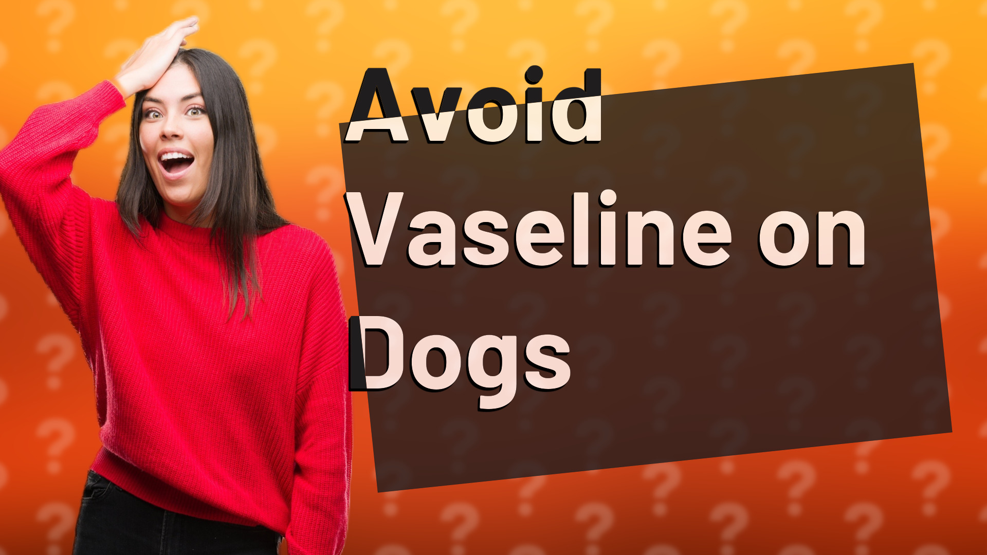 Avoid Vaseline on Dogs