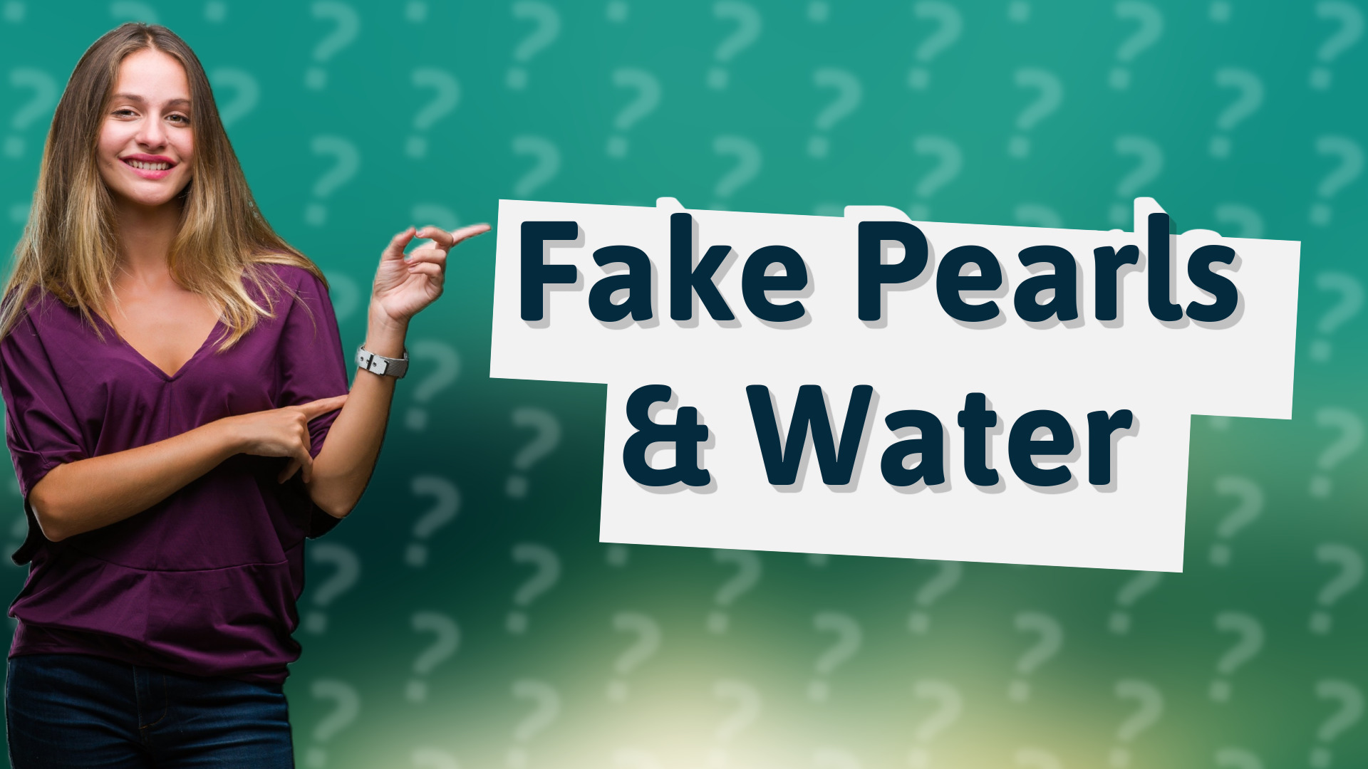 Fake Pearls & Water