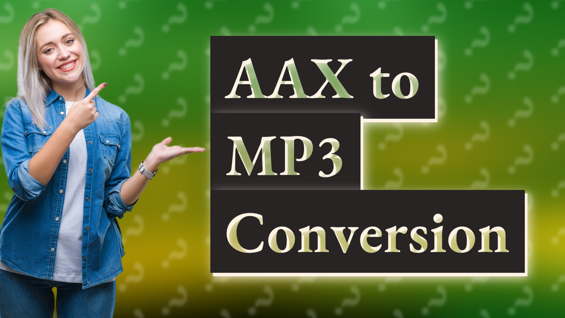 AAX to MP3 Conversion