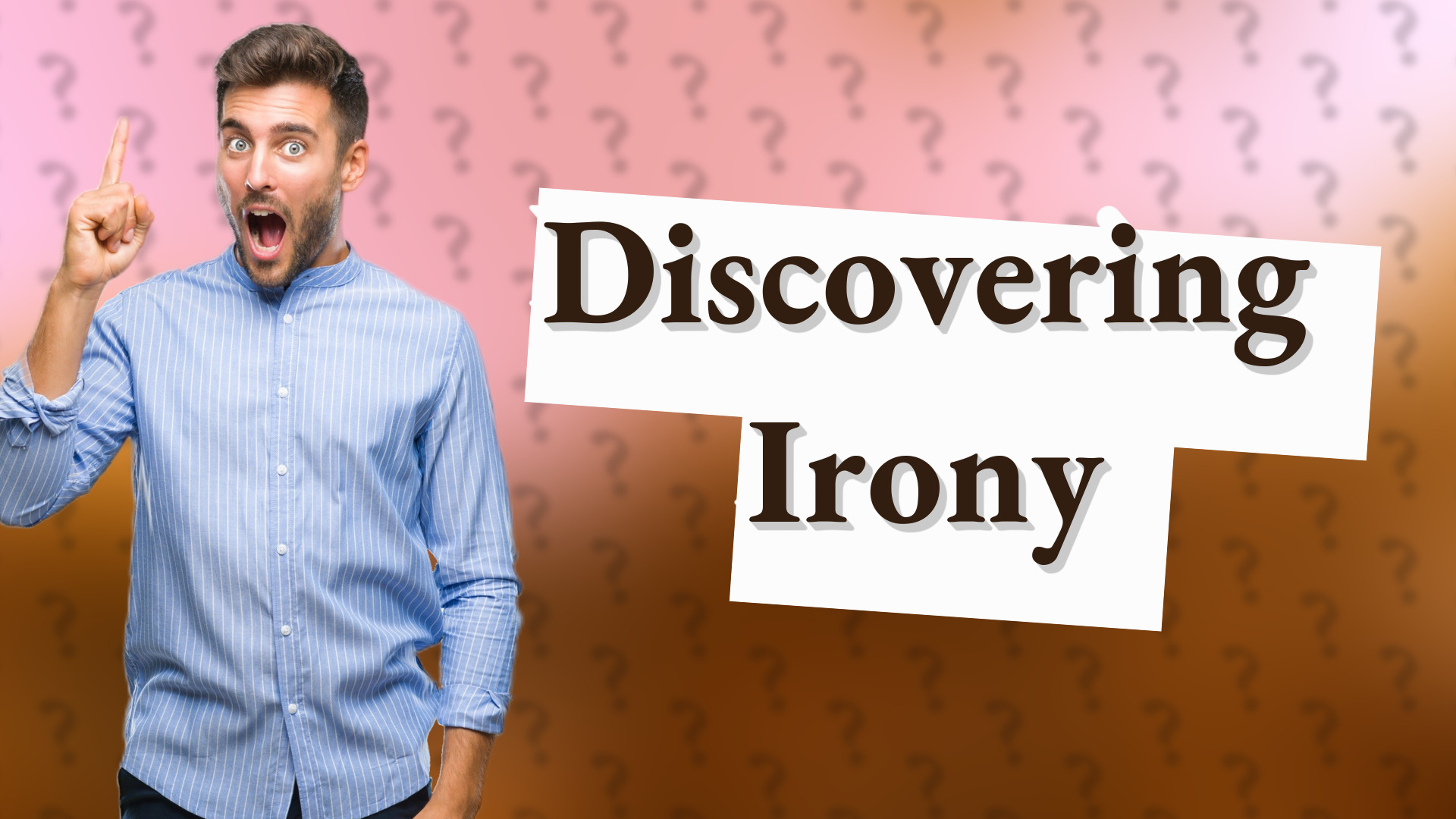 Discovering Irony