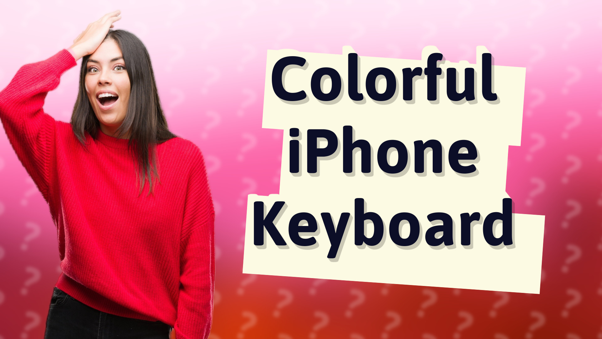 Colorful iPhone Keyboard