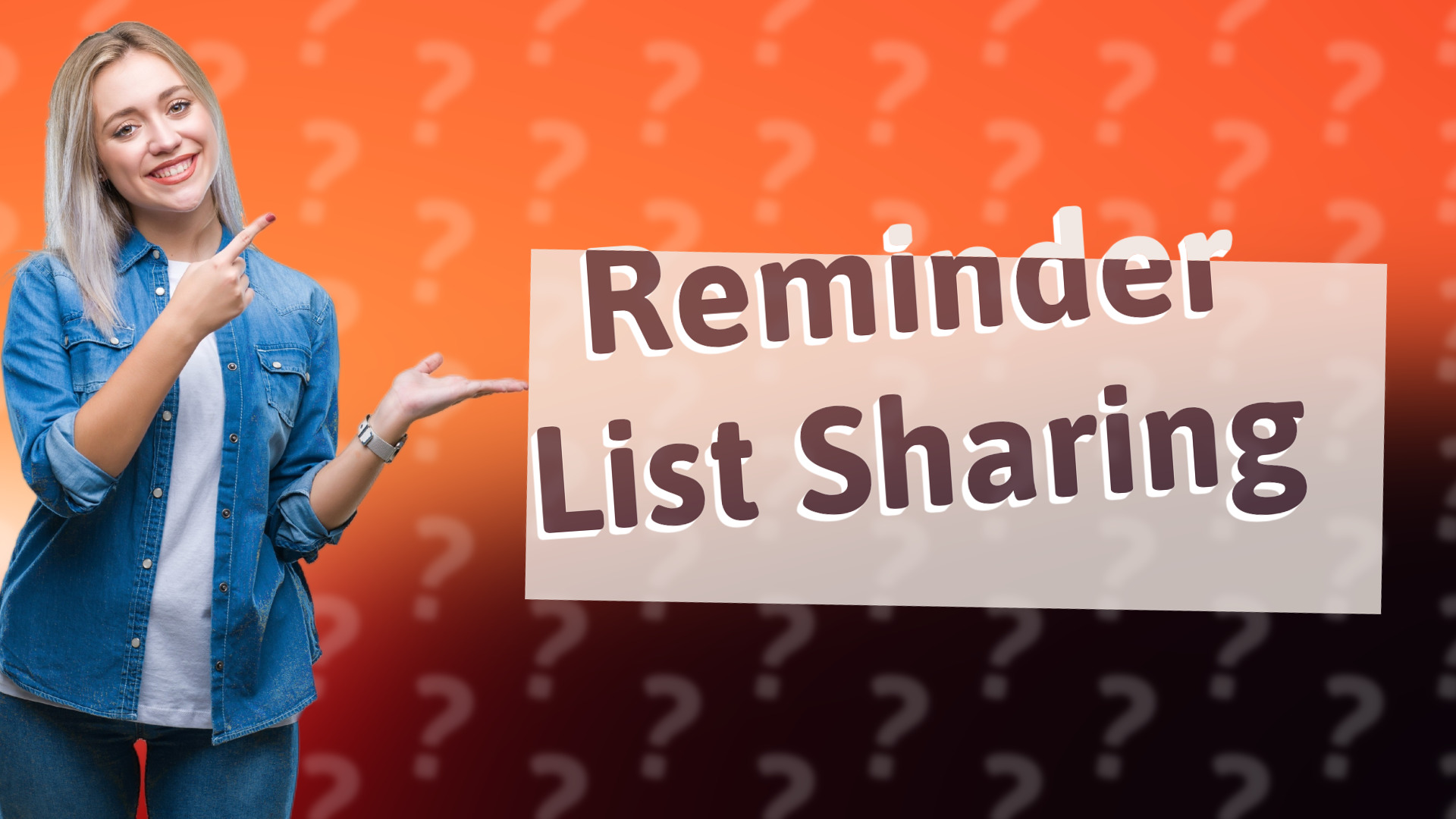 Reminder List Sharing