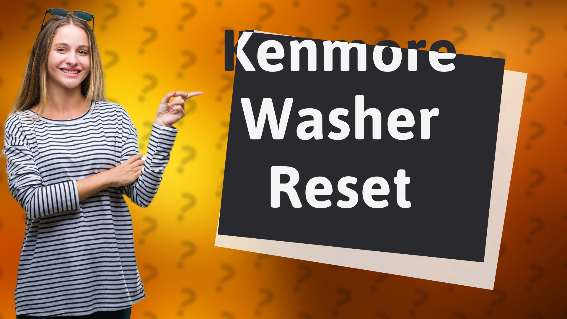 Kenmore Washer Reset