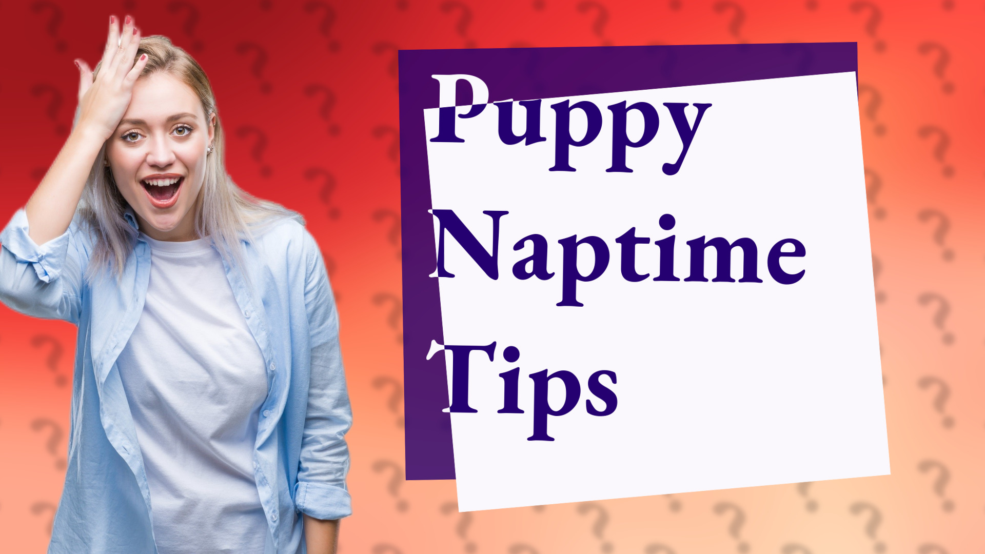 Puppy Naptime Tips