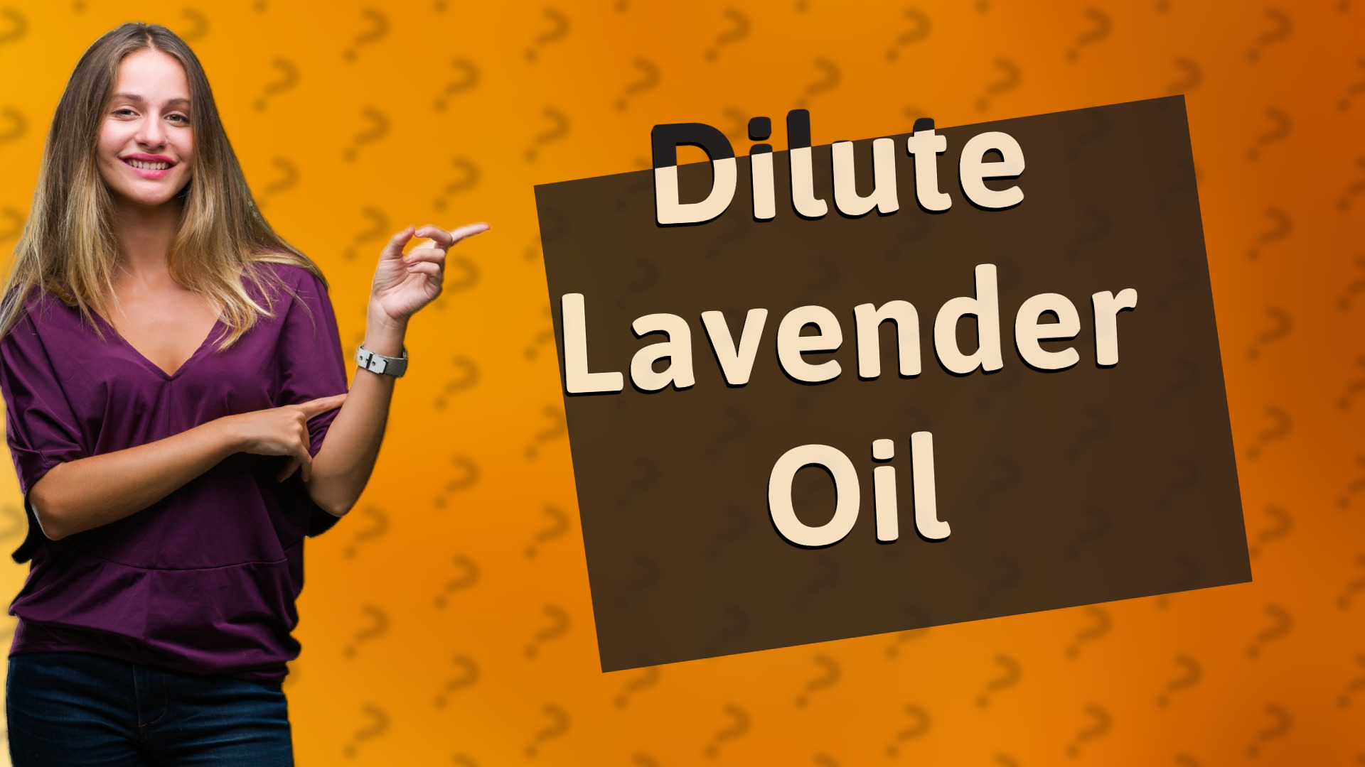 Dilute Lavender Oil