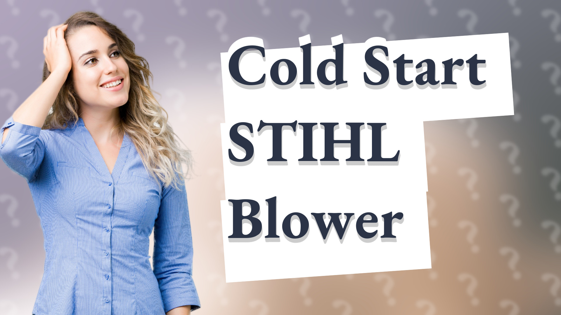 Cold Start STIHL Blower