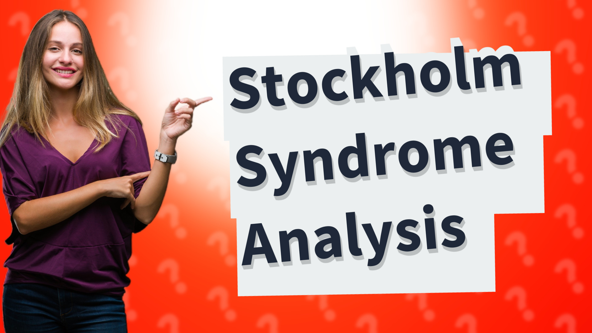 Stockholm Syndrome Analysis