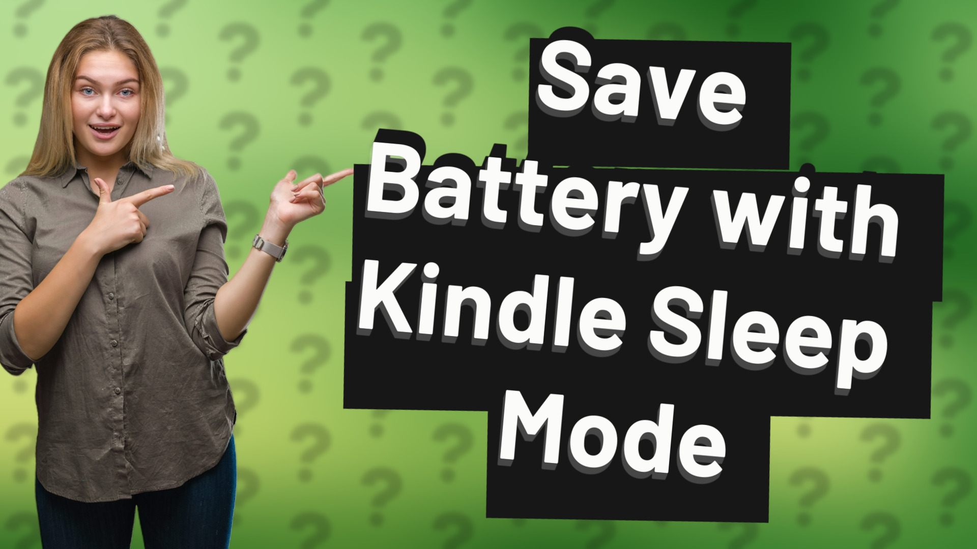 Save Battery with Kindle Sleep Mode
