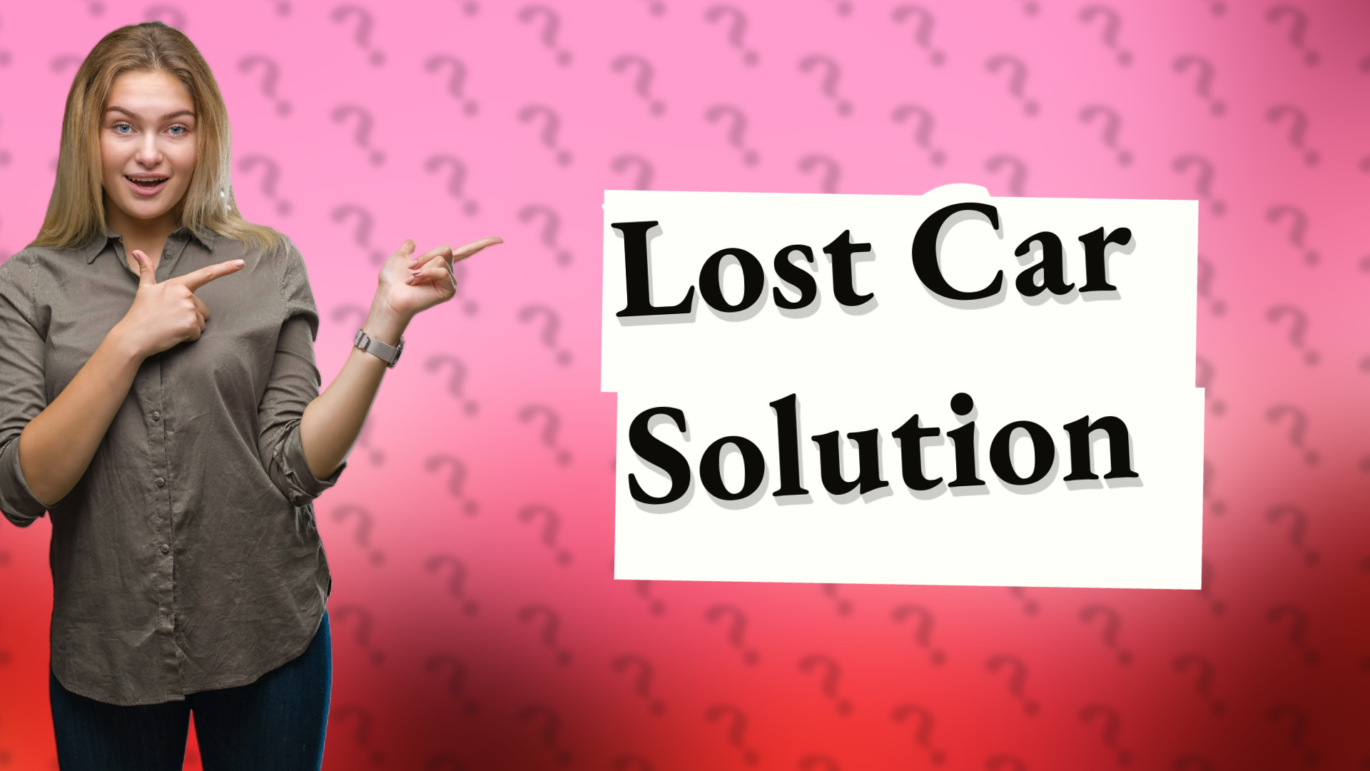 Lost Car Solution