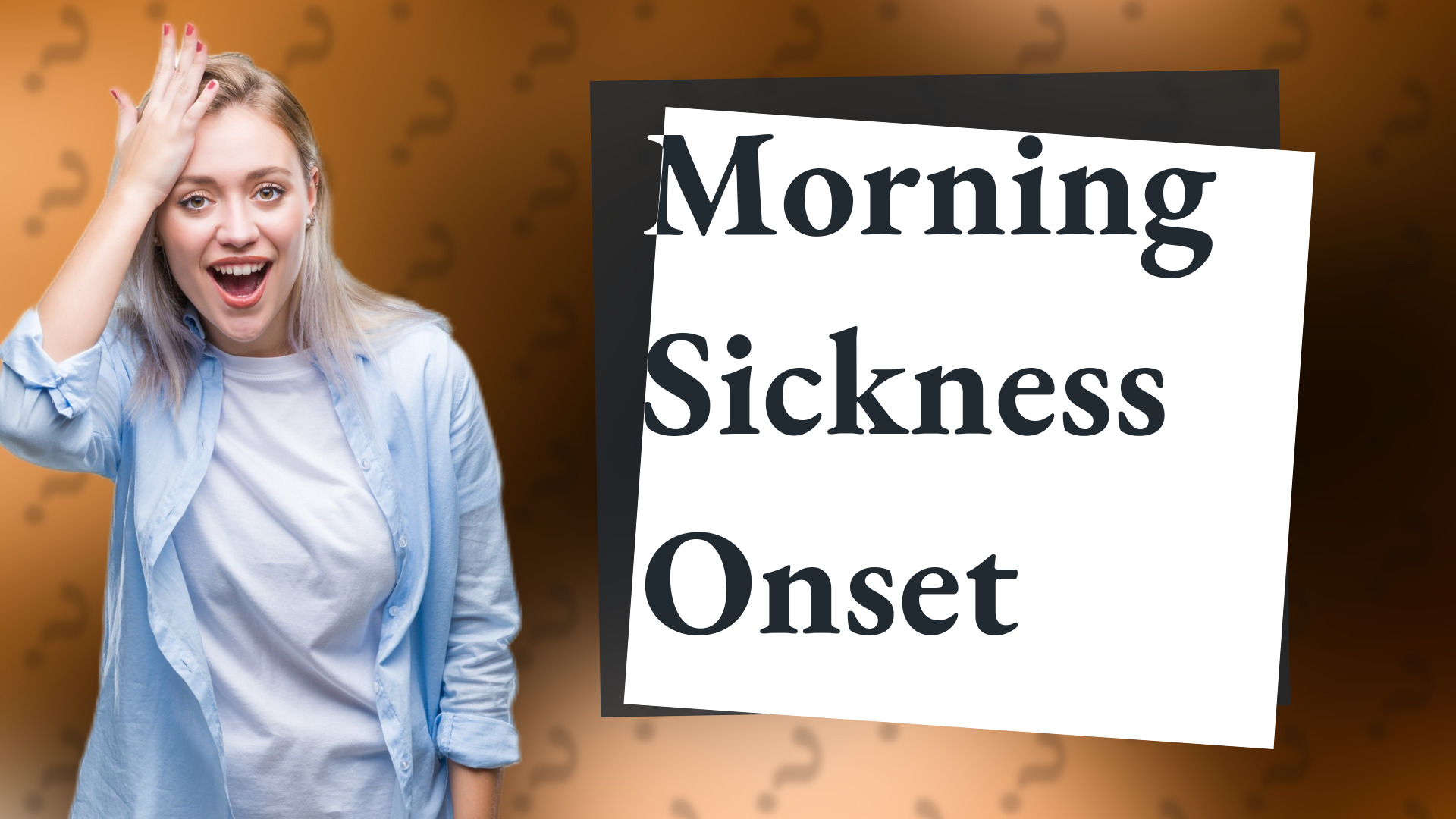 Morning Sickness Onset