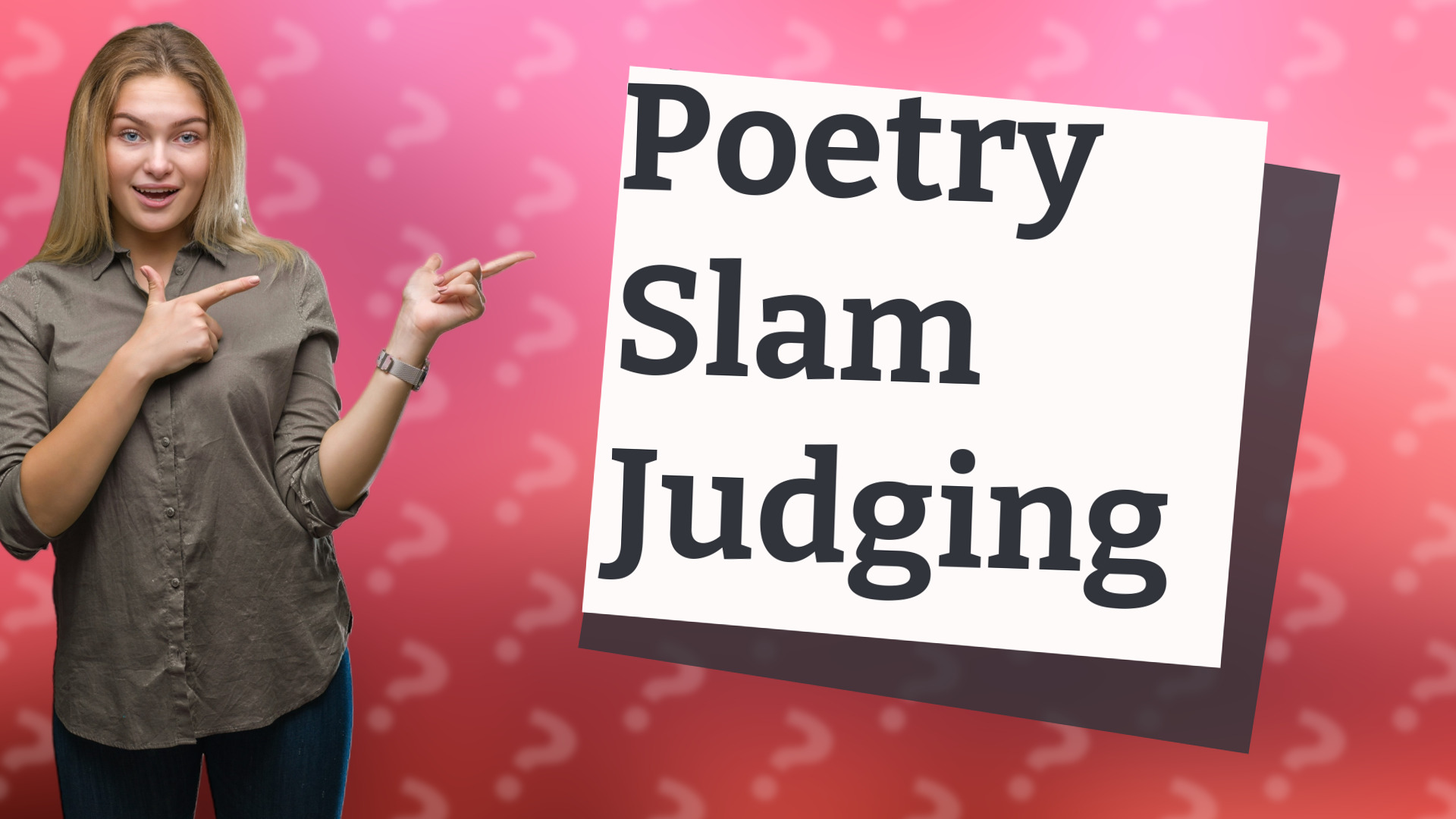 Poetry Slam Judging