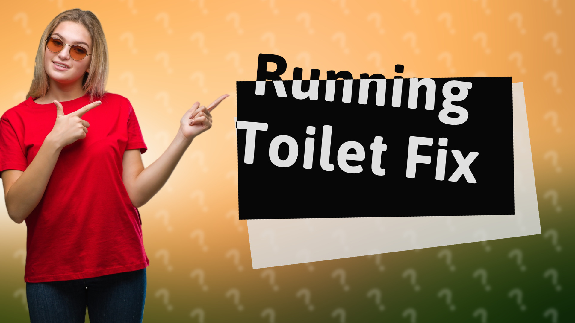 Running Toilet Fix