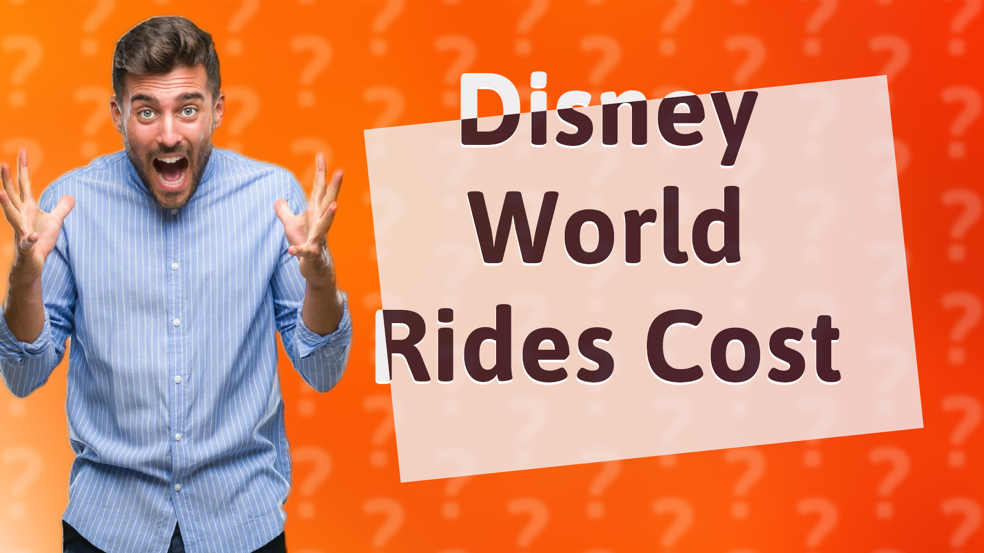Disney World Rides Cost