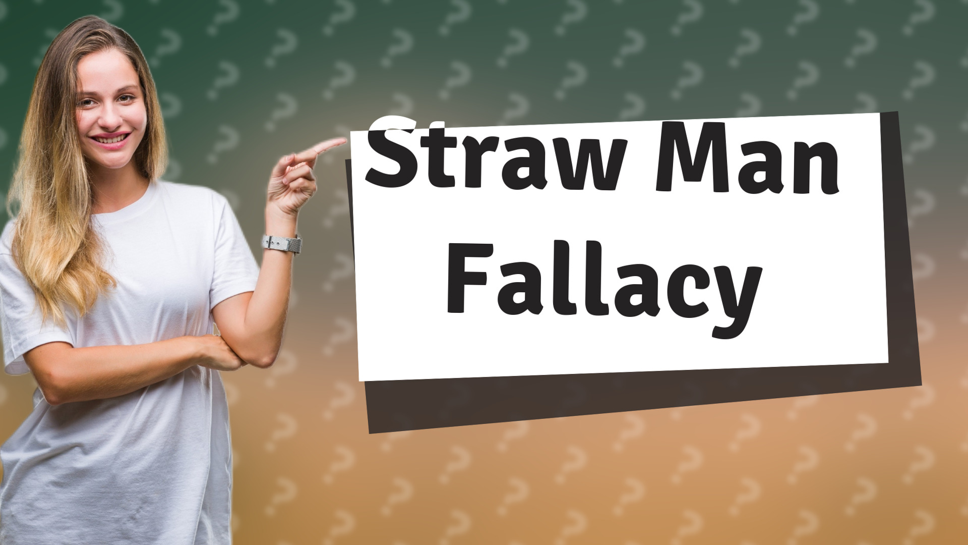 Straw Man Fallacy