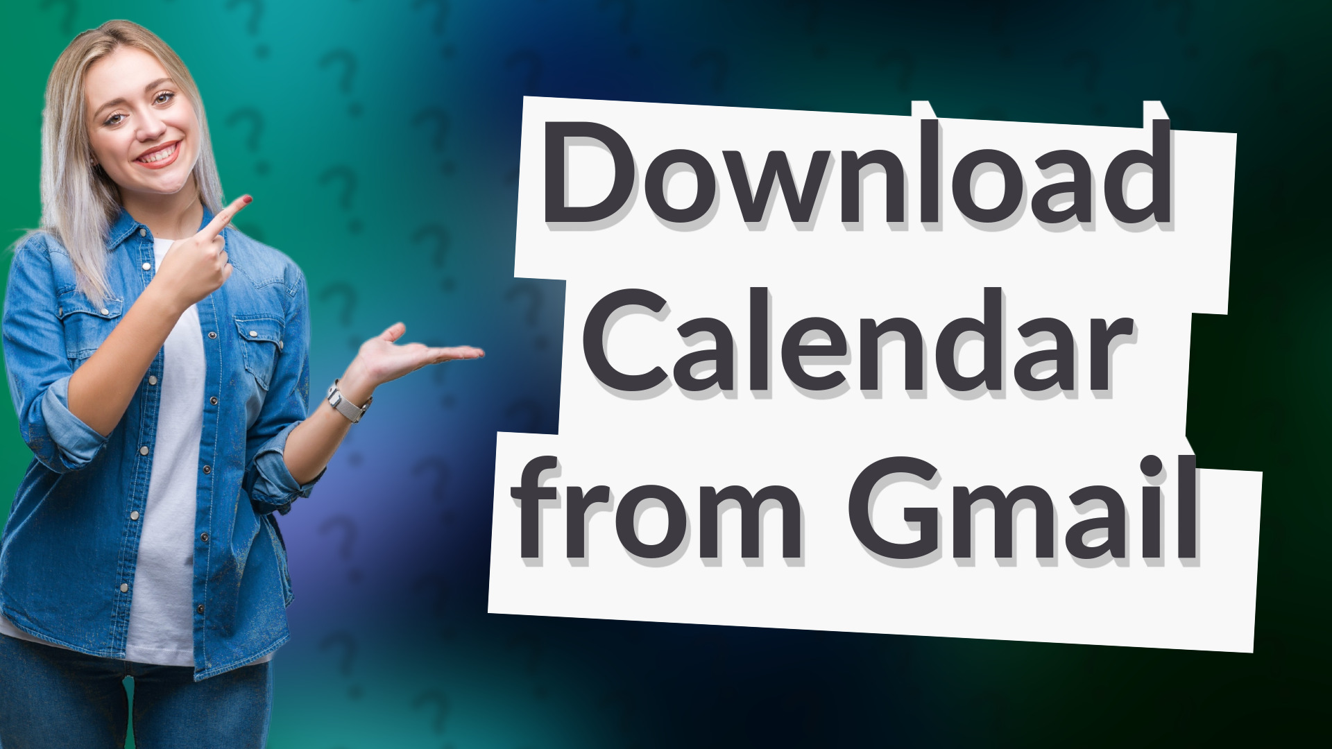Download Calendar from Gmail