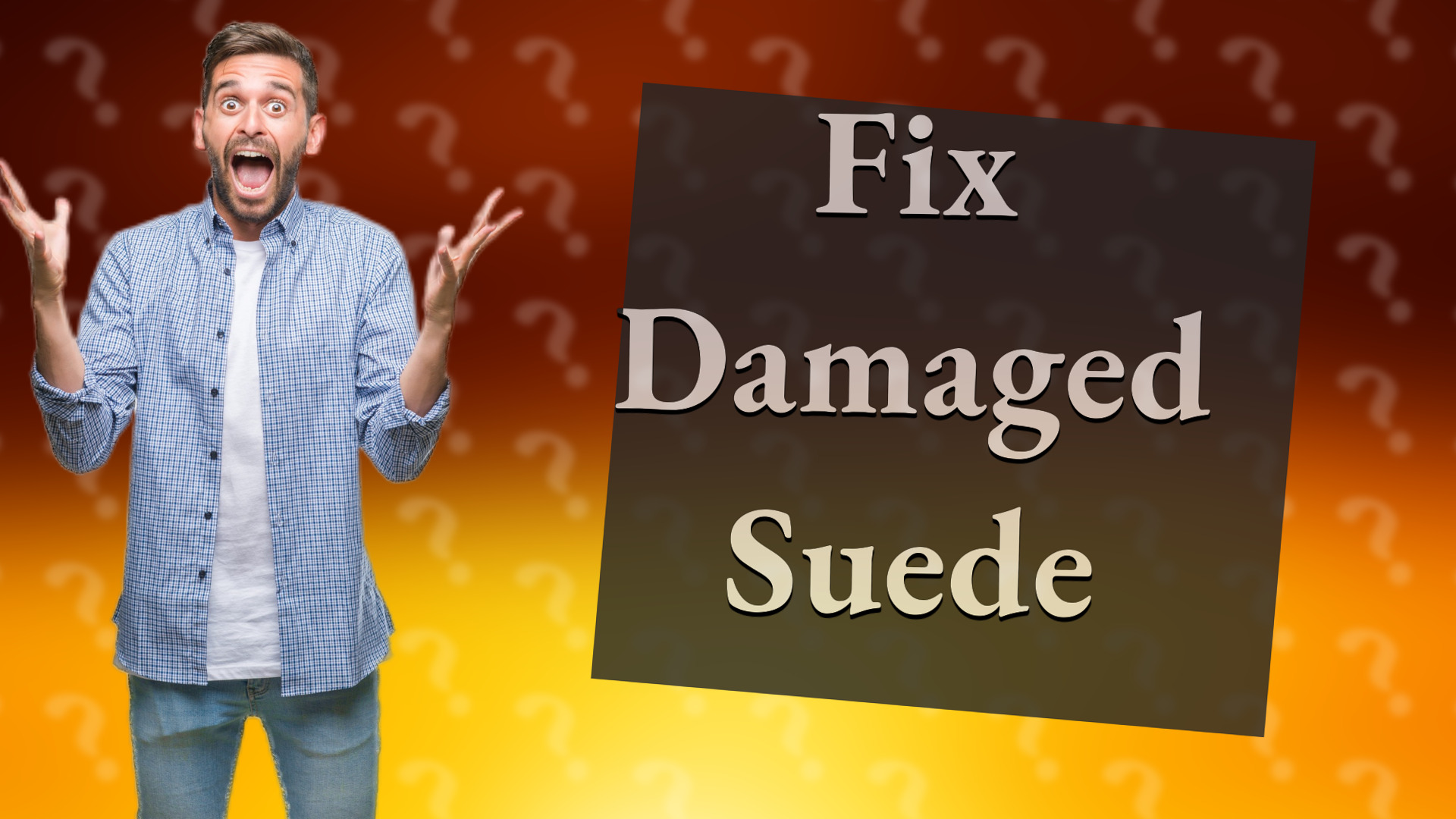 Fix Damaged Suede