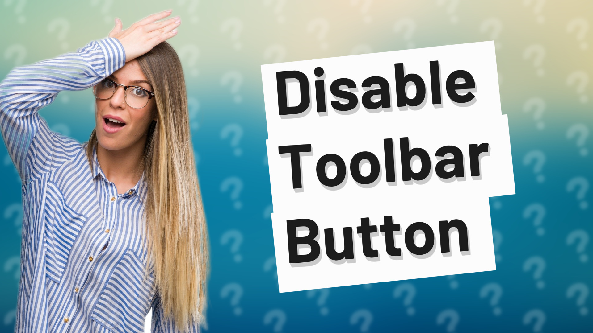 Disable Toolbar Button