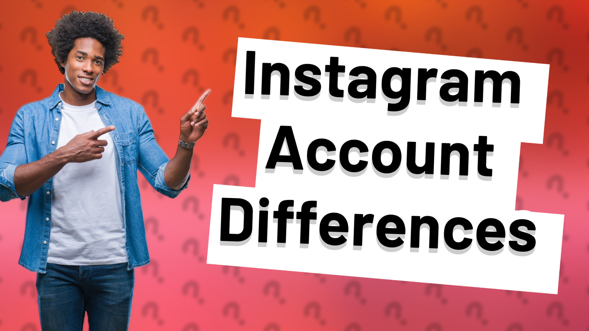 Instagram Account Differences