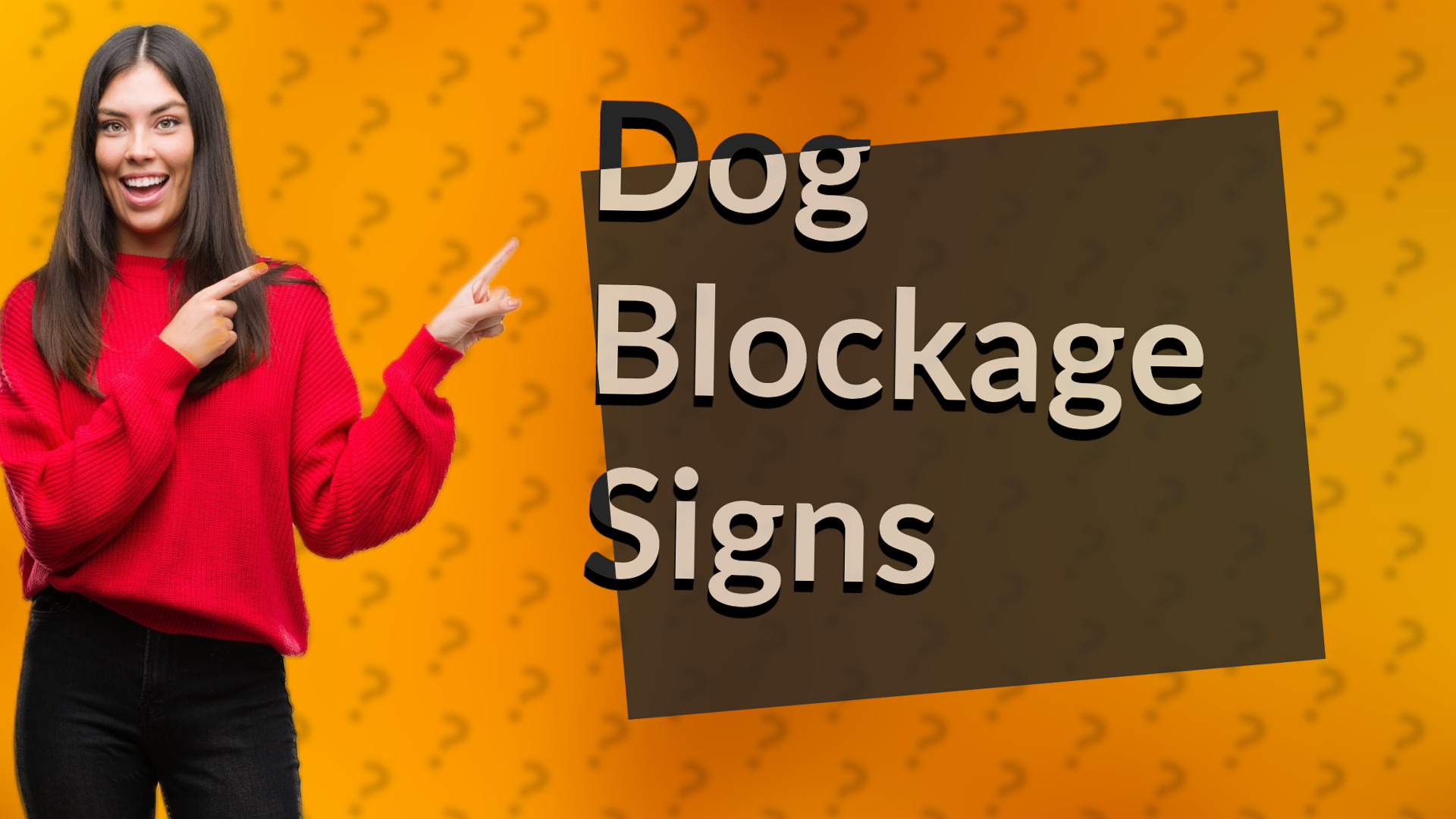 Dog Blockage Signs