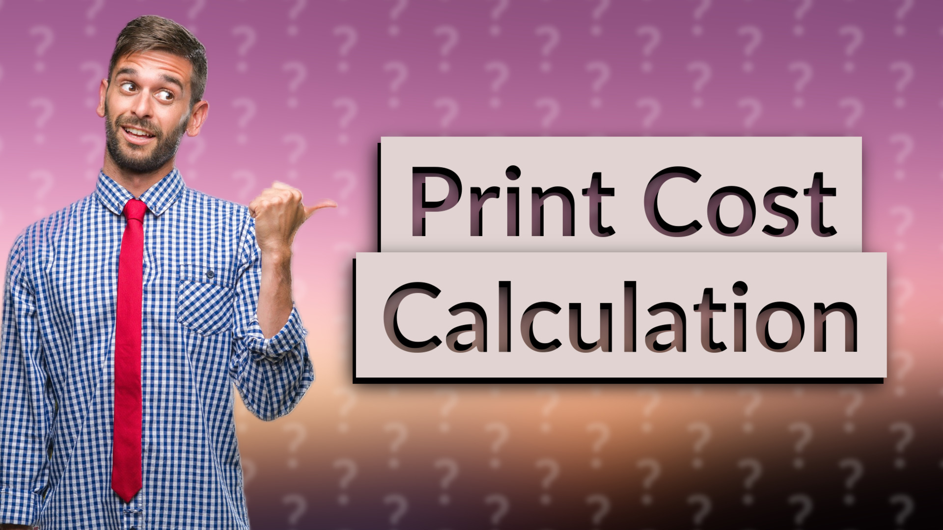 Print Cost Calculation