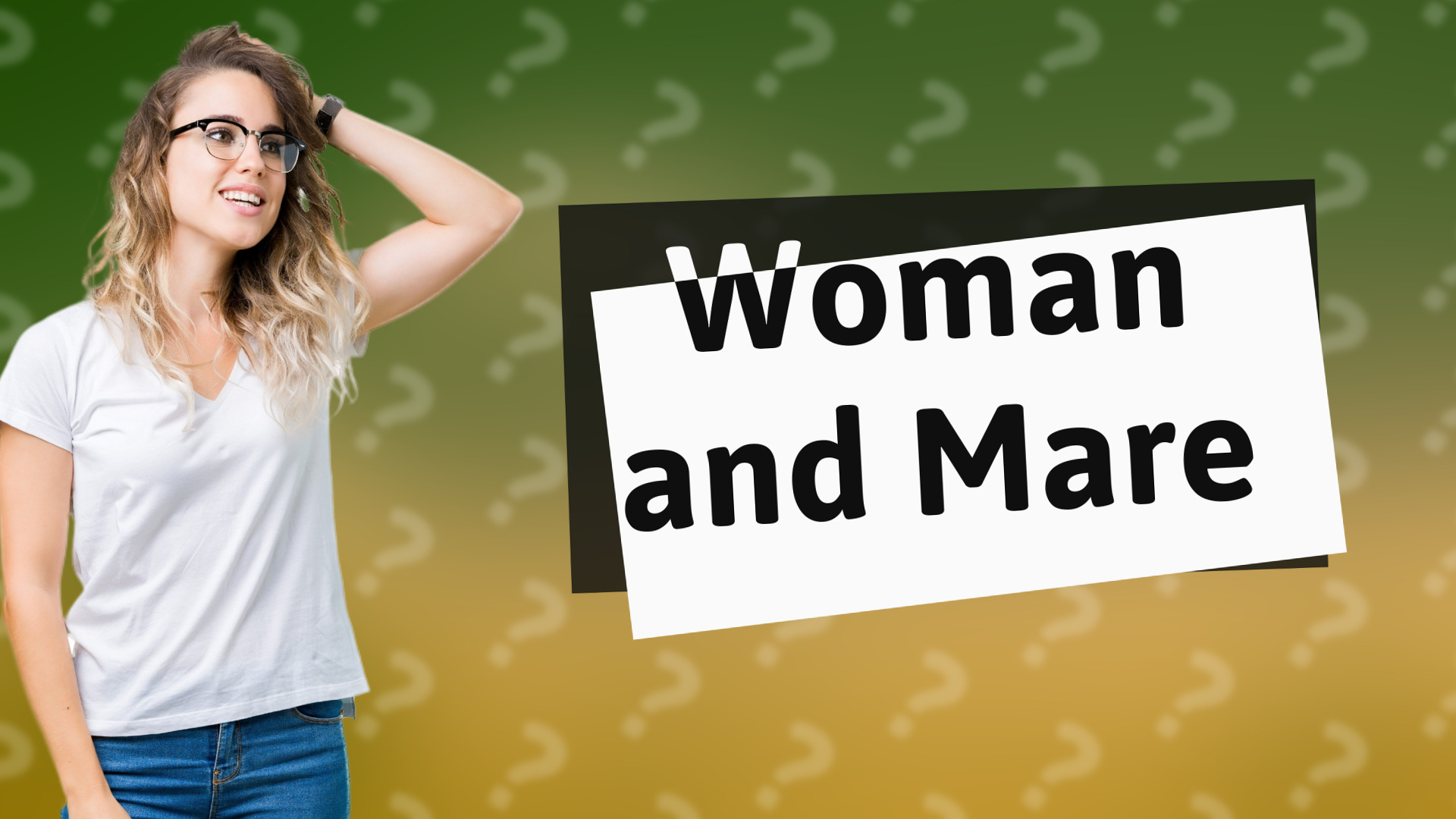 Woman and Mare