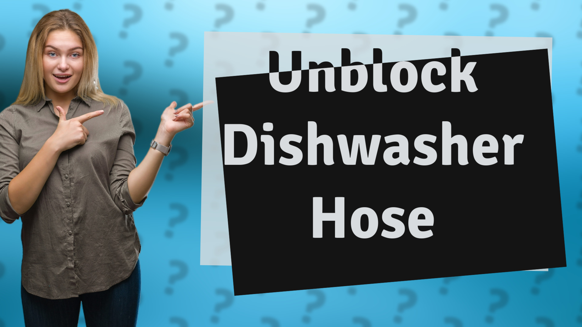 Unblock Dishwasher Hose