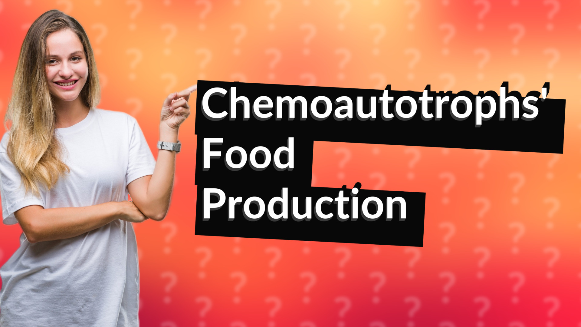 Chemoautotrophs' Food Production