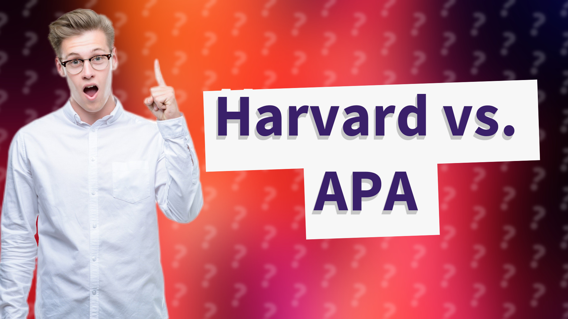 Harvard vs. APA