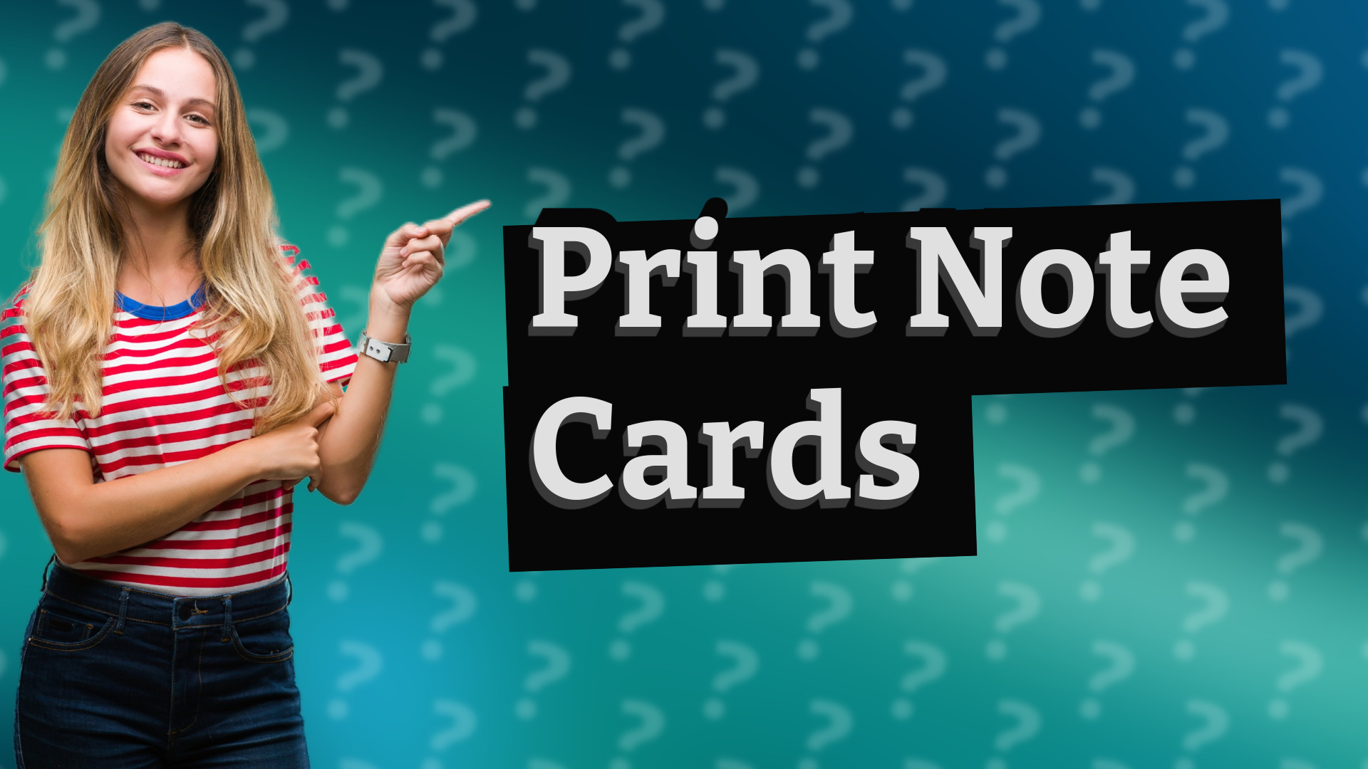 Print Note Cards