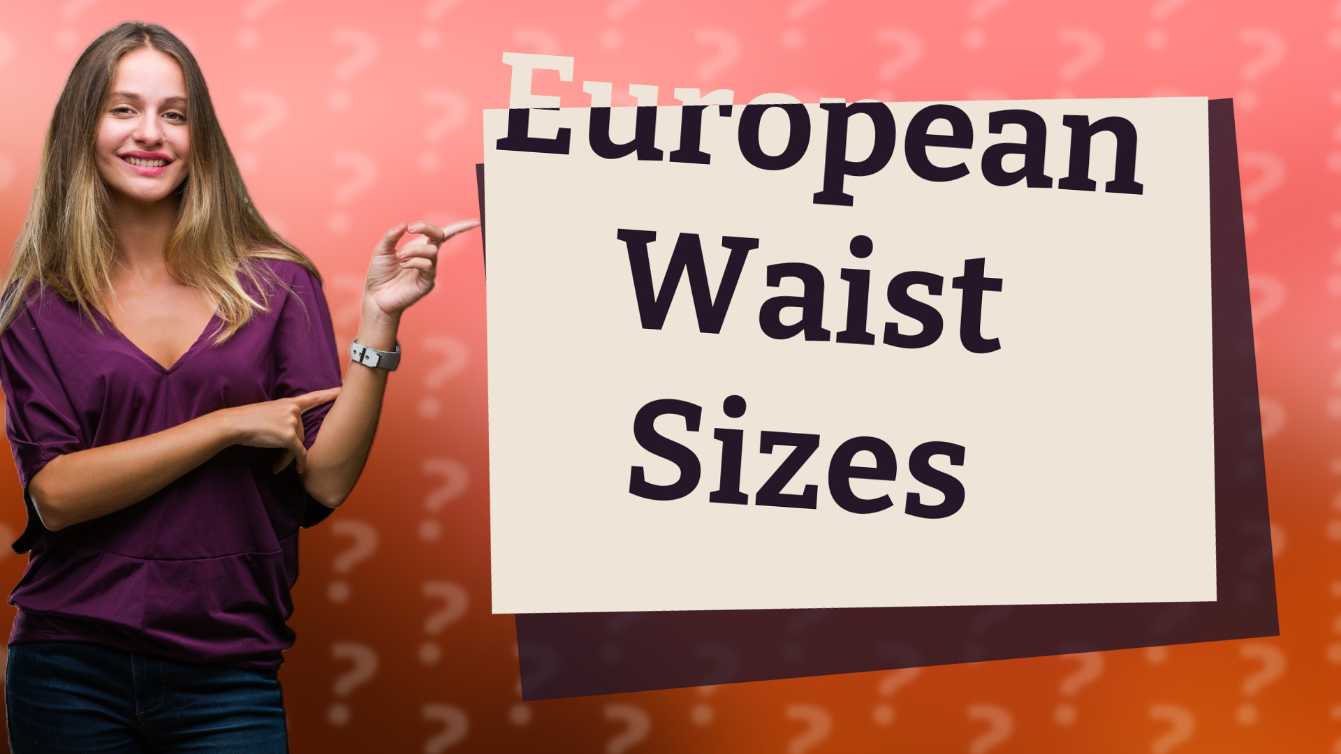 European Waist Sizes