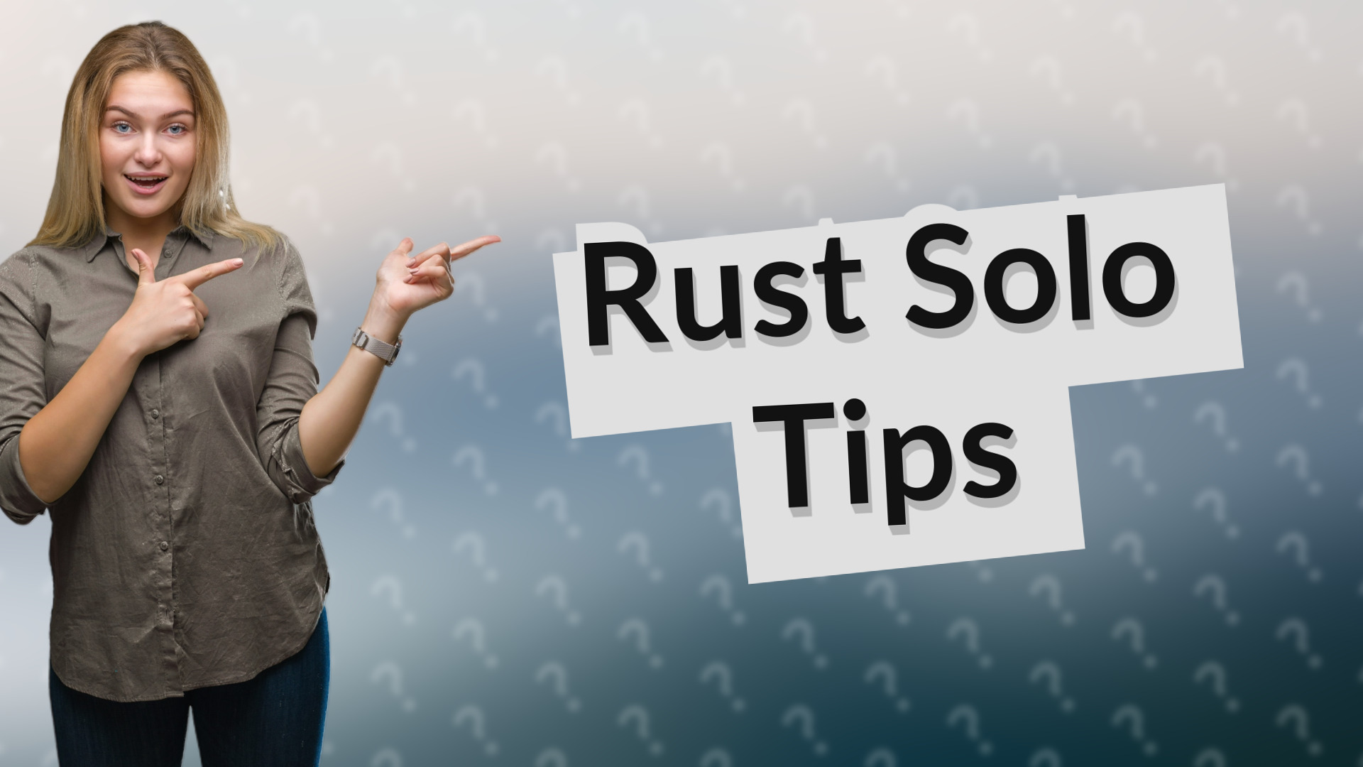 Rust Solo Tips