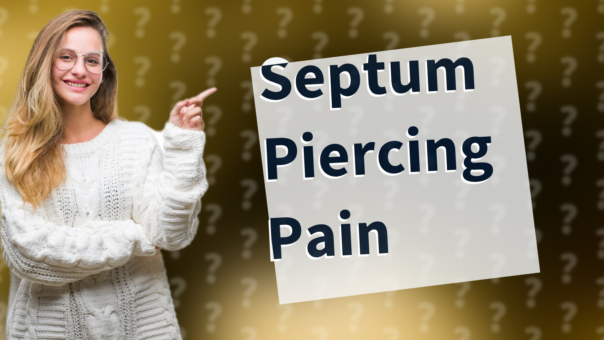 Septum Piercing Pain