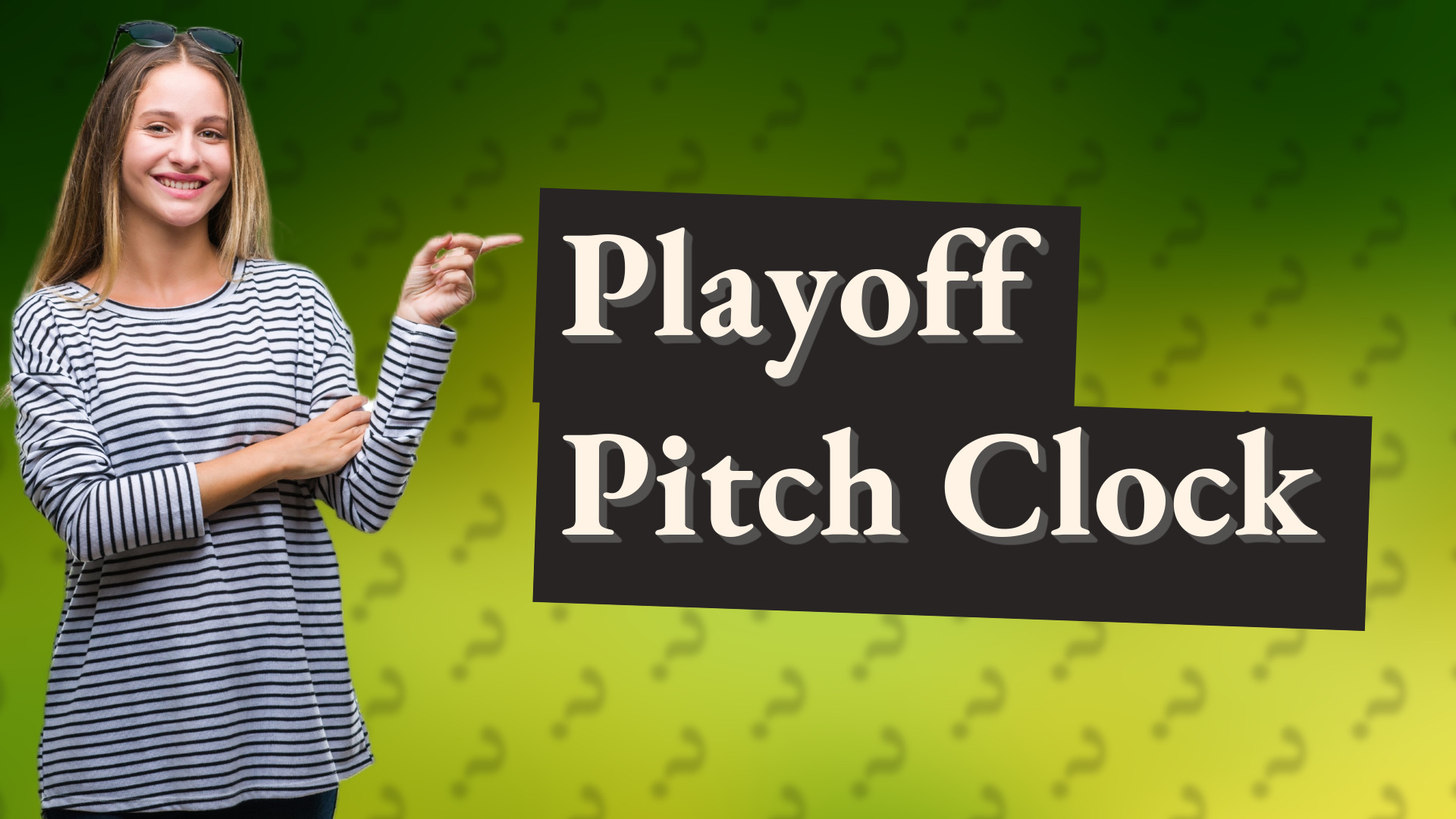 Playoff Pitch Clock