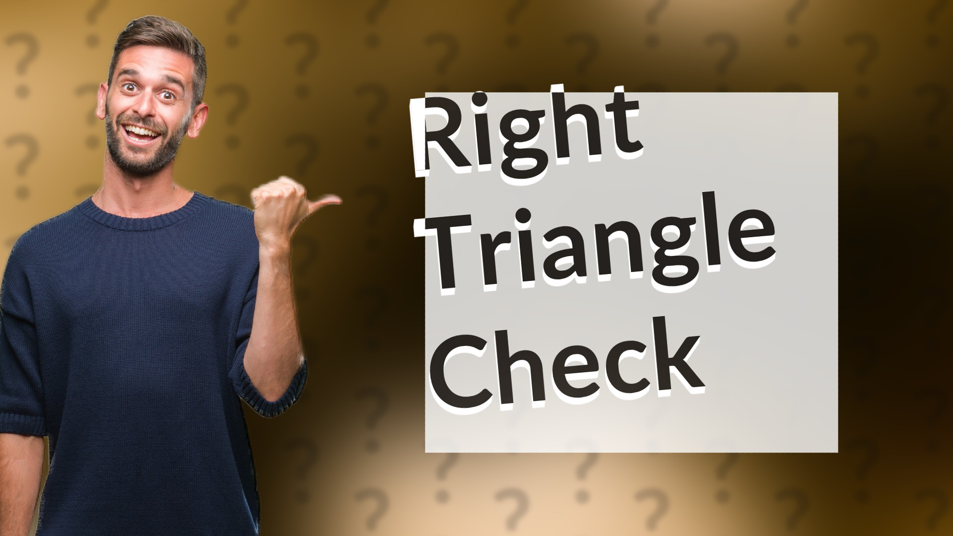 Right Triangle Check
