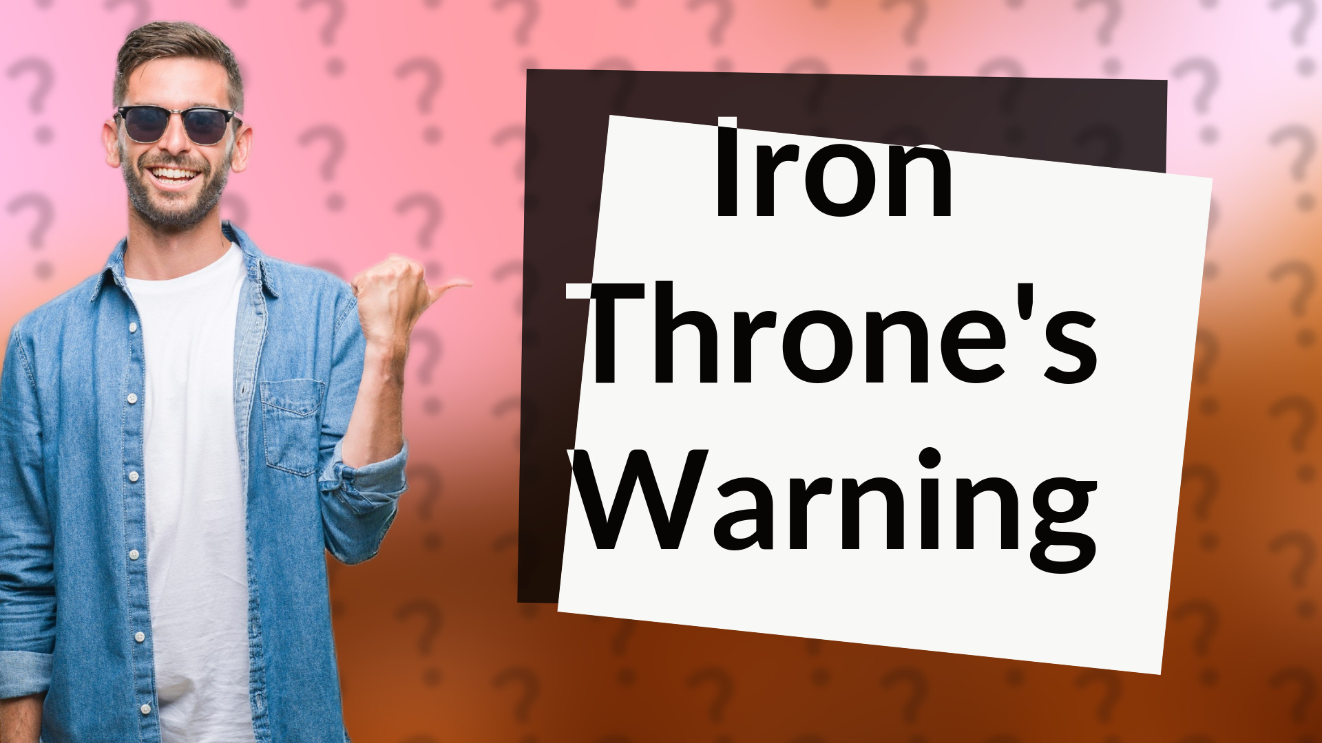 Iron Throne's Warning